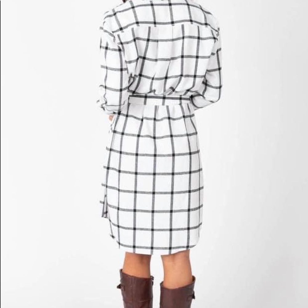Flannel Shirt Dress - Picture 4 of 4